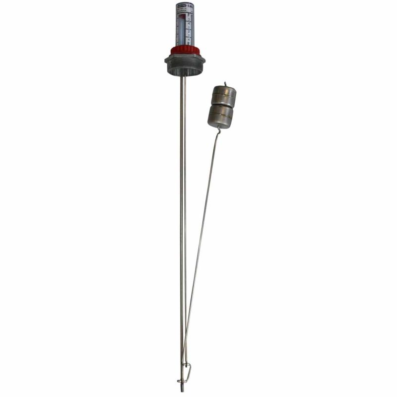 2"Npt At-A-Glance H-2-64 Therma Level Gauge,Tank Depth 64" 