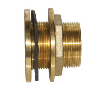 50mm (2") brass with reverse thread tank fitting ARFB050R - Tank Management
