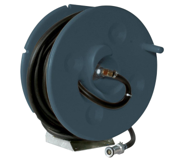 Fire fighting poly hose reel with 36M of 19mm poly hose   AFHW10B036M19 - Tank Management