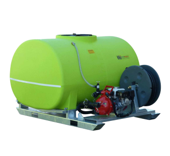 1500 litre FireAttack Deluxe baffled fully drainable fire fighting unit complete PFU1500LZF - Tank Management