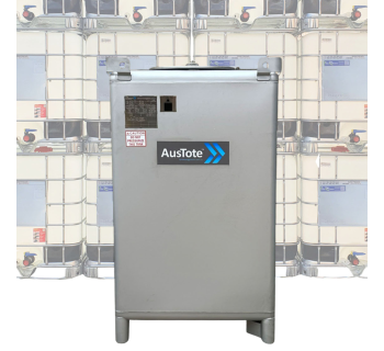2082L AusTote™ Side Drain Stainless Steel IBC IBC2082_ATSD - Tank Management