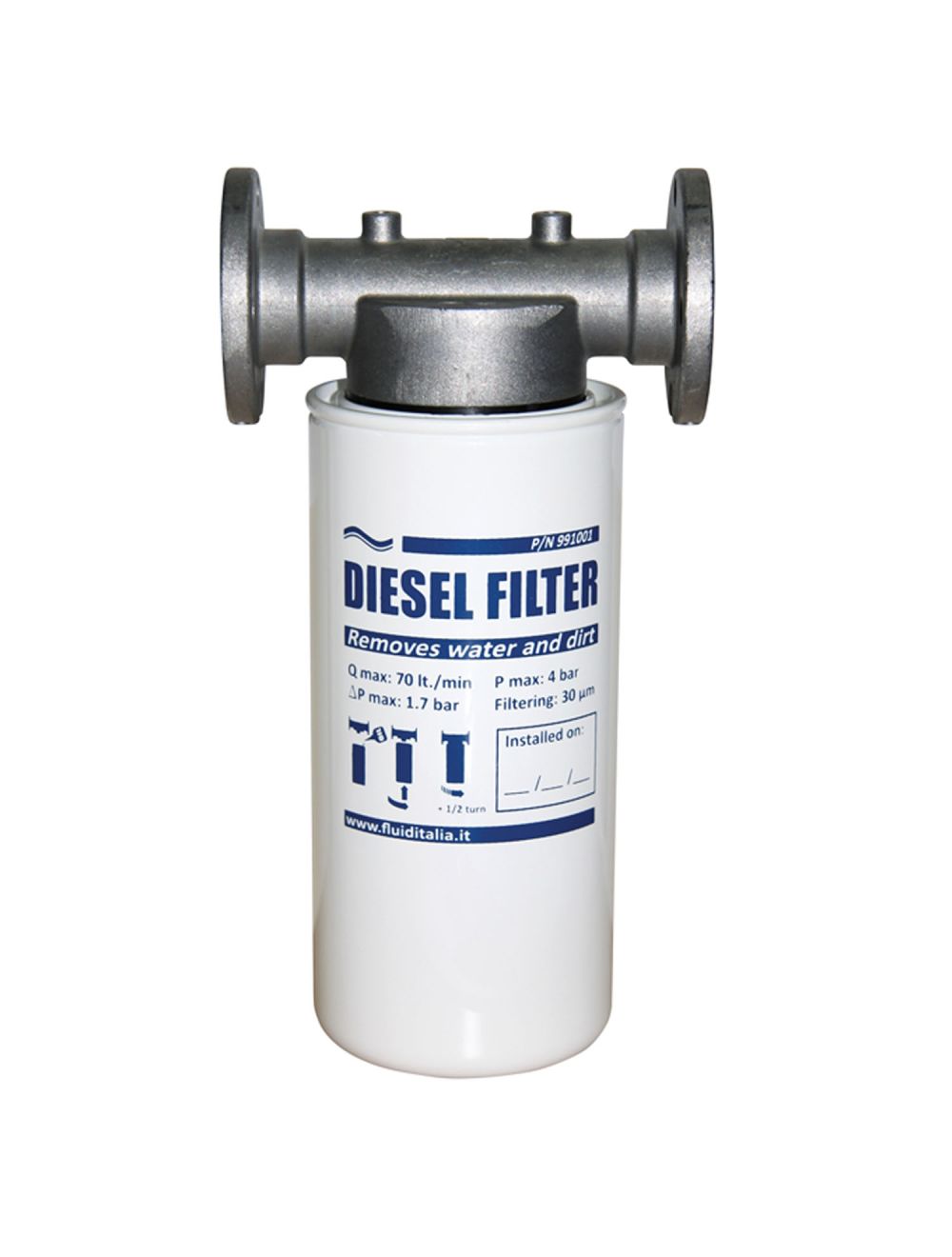Diesel filter top