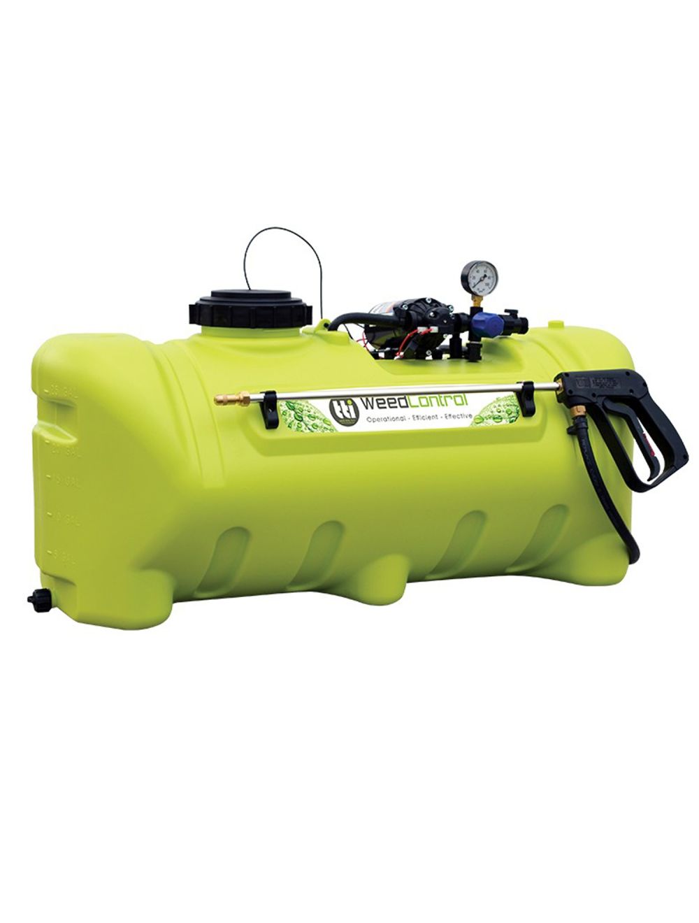 Sprayer tanks with shop pump