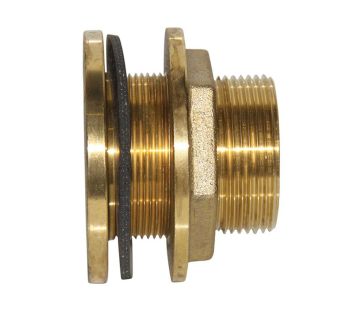 50mm (2") brass with reverse thread tank fitting  ARFB050R - Tank Management