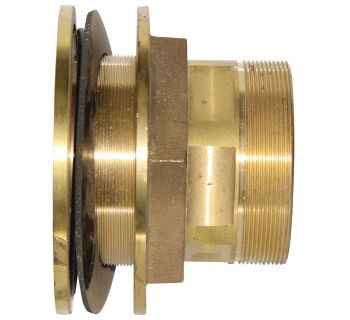 100mm (4") brass with reverse thread tank fitting  ARFB100R - Tank Management