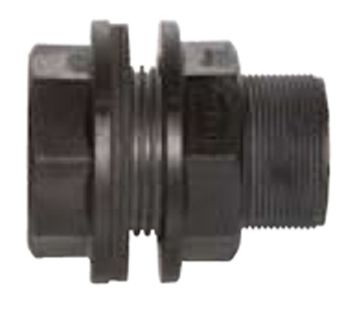 50mm (2") poly tank fitting with reverse  ARFP050R - Tank Management