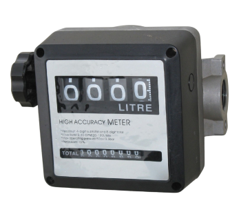 4 digit mechanical flow meter (000.0L) with 25mm (1") ports  ADFMM25D4 - Tank Management