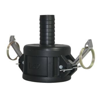 2" Camlock Coupler x 1" Hose Tail  CAM_0525C - Tank Management