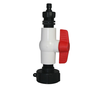 S60x6 IBC Female x 1” MBSP with Ball Valve & Tap Adaptor  ADA_10 - Tank Management