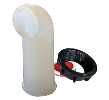 2" NPT Fine Thread Cap And 90 Degree Spout SPO90F - Tank Management