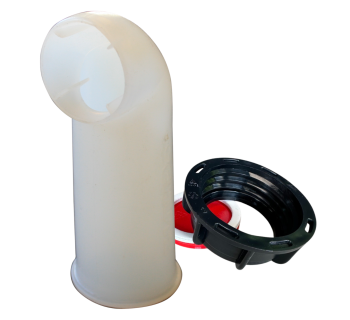 2" S60 Course Thread Cap And 90 Degree Spout SPO90C - Tank Management