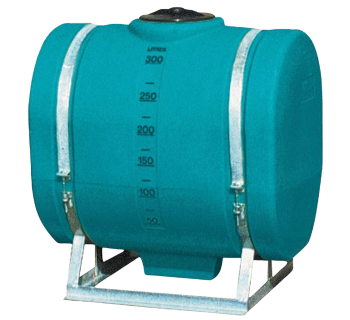 300L Oval Strap Mount Spray Tank - Frame Optional PTSS00300ATT - Tank Management