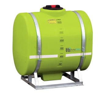 300L Oval TTi SumpTrans Strap Mount Spray Tank - Frame Optional  PTSS00300ASG - Tank Management
