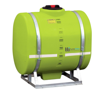 300L Oval TTi SumpTrans Strap Mount Spray Tank - Frame Optional  PTSS00300ASG - Tank Management