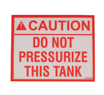 Do Not Pressurize this tank  DEC_SS_NOPR - Tank Management