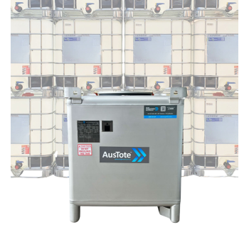 1325L AusTote™ Side Drain Stainless Steel IBC  IBC1325_ATSD - Tank Management