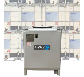 1500L AusTote™ Side Drain Stainless Steel IBC  IBC1500_ATSD - Tank Management