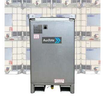 2082L AusTote™ Centre Drain Stainless Steel IBC  IBC2082_ATCD - Tank Management