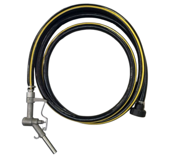 4M x 1 Inch Hose IBC Dispenser Stainless Steel Gun  DPK_04SS-1 - Tank Management