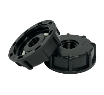 S60x6 IBC Buttress Dust Cap with Flush Inlets  CAP_F - Tank Management