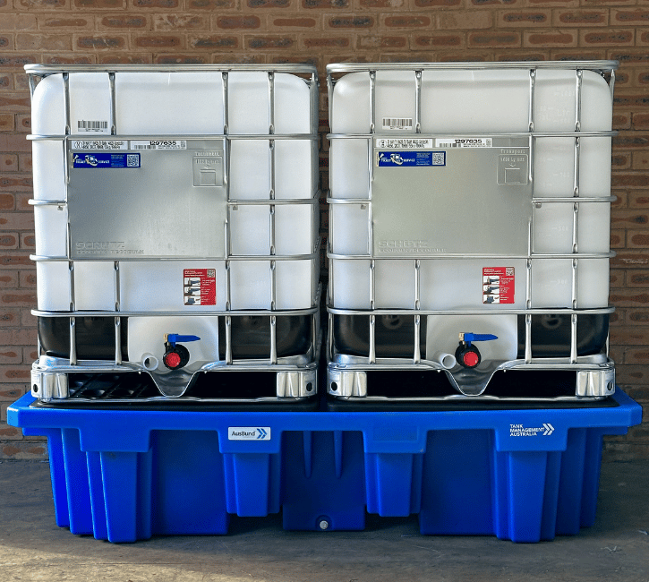 IBC tank spill containment bunds